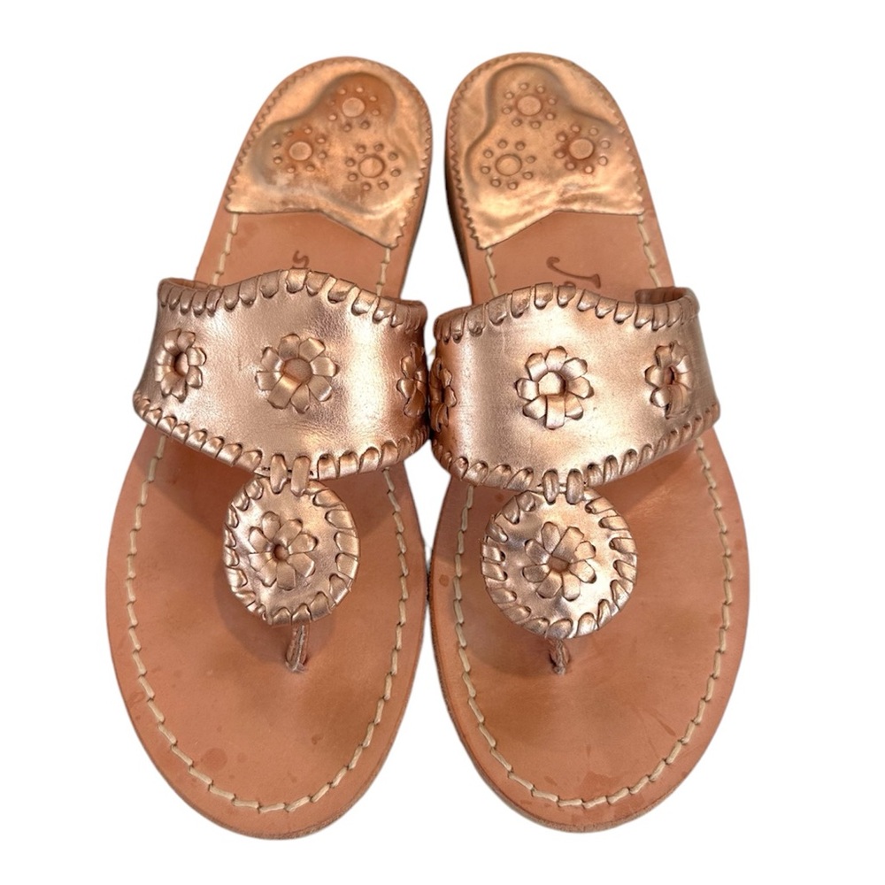 Limited Edition Rose Gold Jack Rogers Jacks Flat Sandal